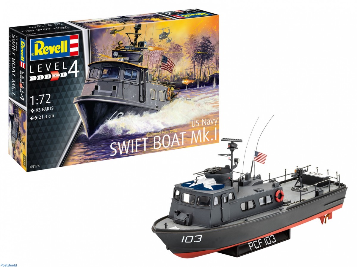 Plastic model US Navy Swift Boat MK.I 05176 (4009803051765) Rotaļu auto un modeļi