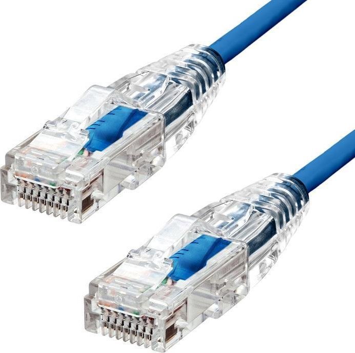ProXtend ProXtend Slim U/UTP CAT6A LSZH AWG 28 Blue 0.75M JAB-3690660 (5714590015638) tīkla kabelis
