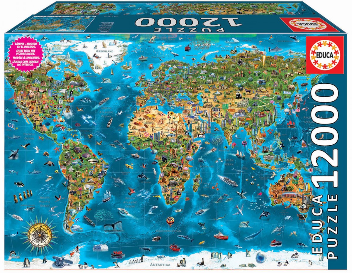 Puzzle 12000 elements Wonders of the World puzle, puzzle