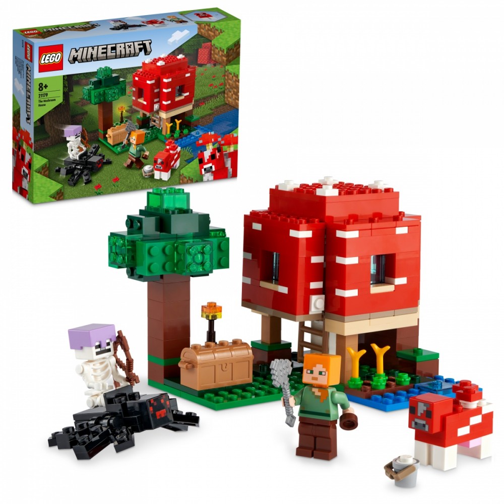 LEGO Minecraft 21179 The Mushroom House LEGO konstruktors