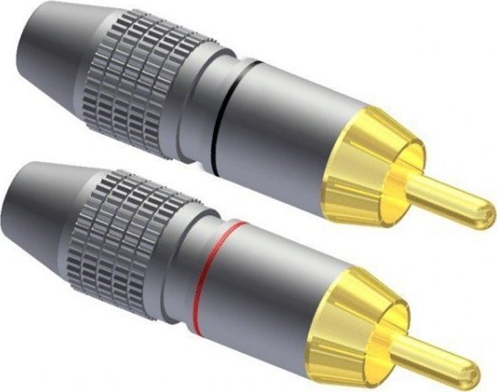 Procab Procab VC209 Cable connector - RCA/Cinch male - pair Connector VC209 (5414795023208) Satelītu piederumi un aksesuāri