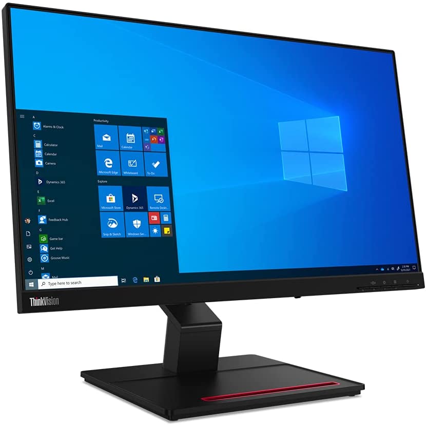 Lenovo ThinkVision T24t-20 LED-Monitor 60,45 cm (23.8 Zoll)(Full HD, IPS, 4ms, DisplayPort, HDMI, USB-Hub, Multi-Touch) monitors