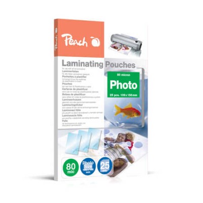 PEACH laminating foil 80mic 10x15 25 pcs. papīrs