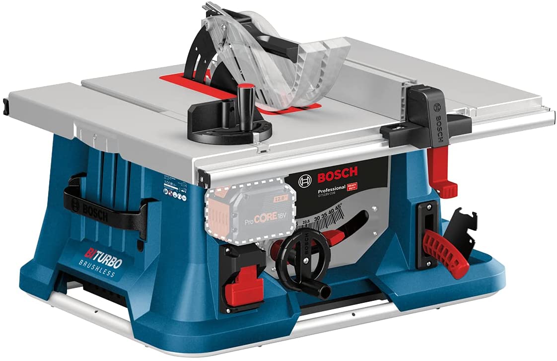 Bosch Powertools cordless table saw BITURBO GTS 18V-216 Professional solo, 18 volts - 0601B44000 Elektriskais zāģis