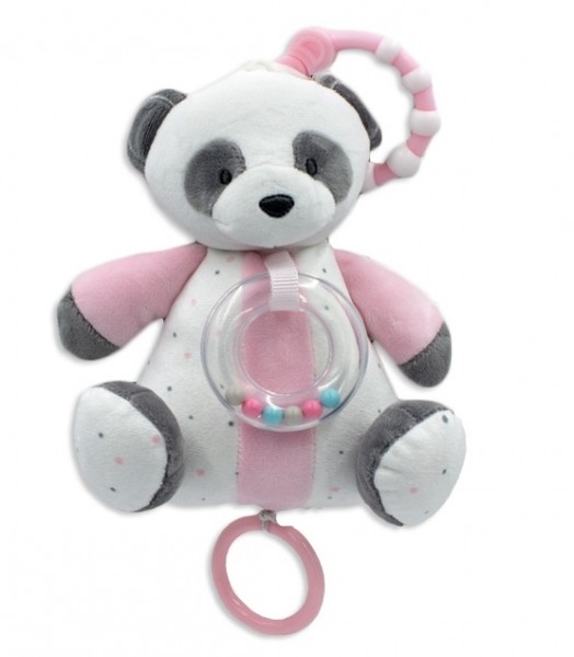 Panda music box pink 18 cm 9031 (5904209890316)
