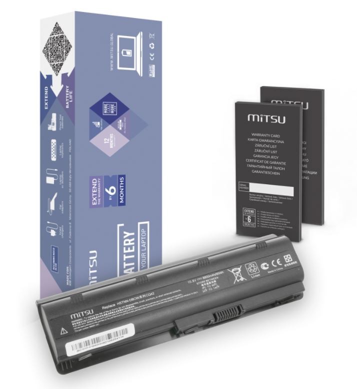 MITSU BATTERY COMPAQ BC/CO-CQ42HH (8800 mAh (91 Wh) 10.8V (11.1V) 12 cells Li-Ion akumulators, baterija portatīvajiem datoriem