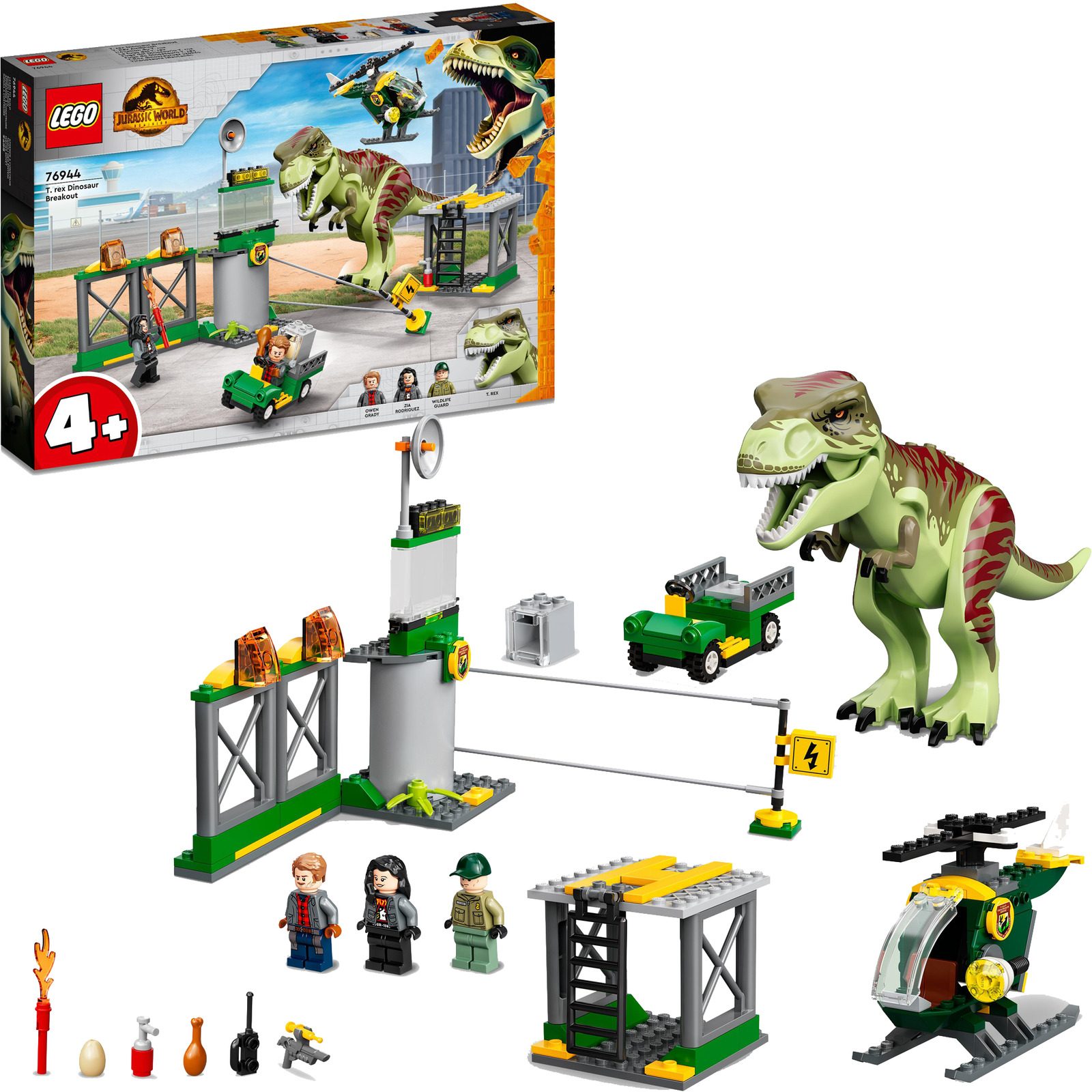 LEGO Jurassic 76944 T-Rex Dinosaur Breakout LEGO konstruktors