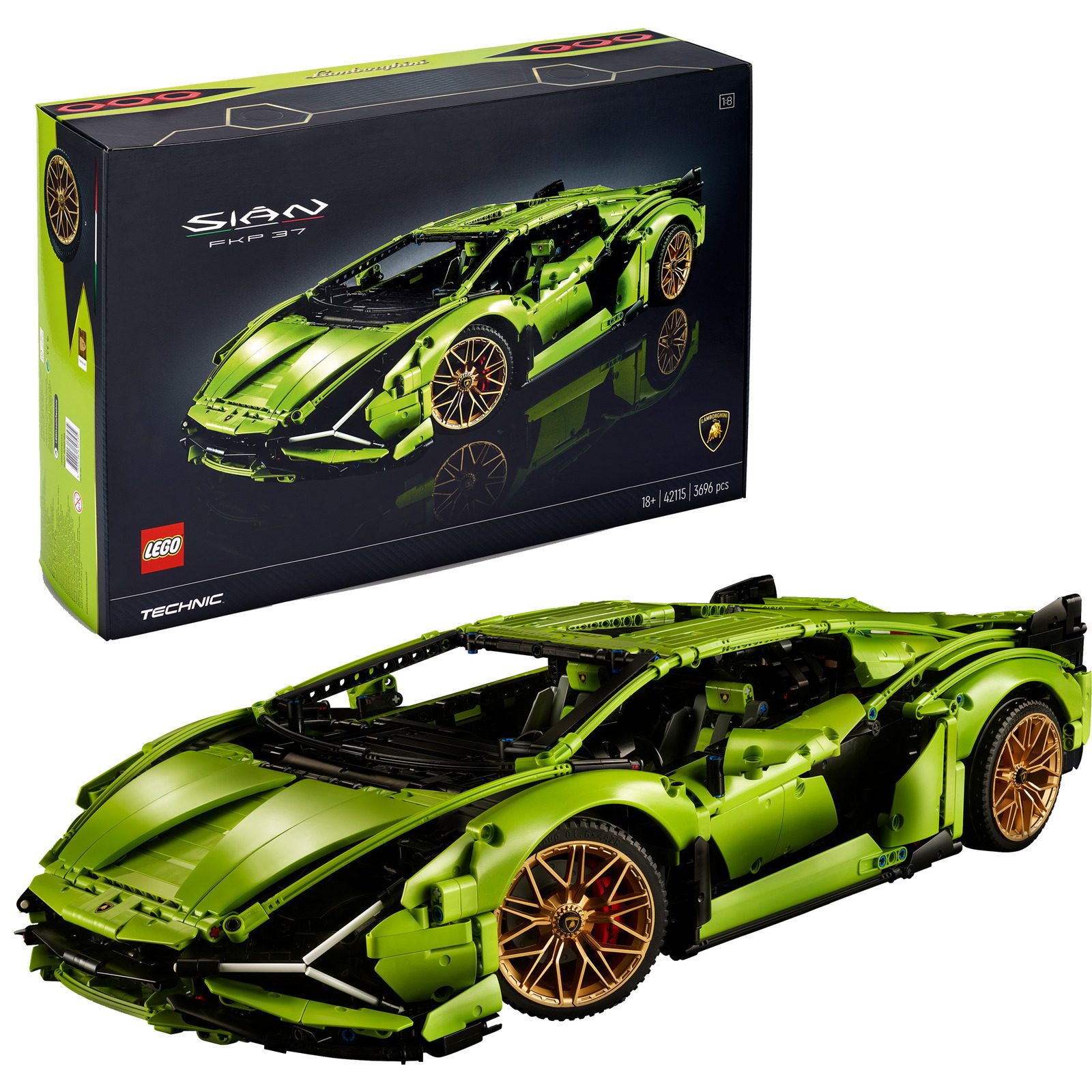 LEGO Registered  Technic Lamborghini Sian FKP 37 42115 42115 (5702016617535) LEGO konstruktors