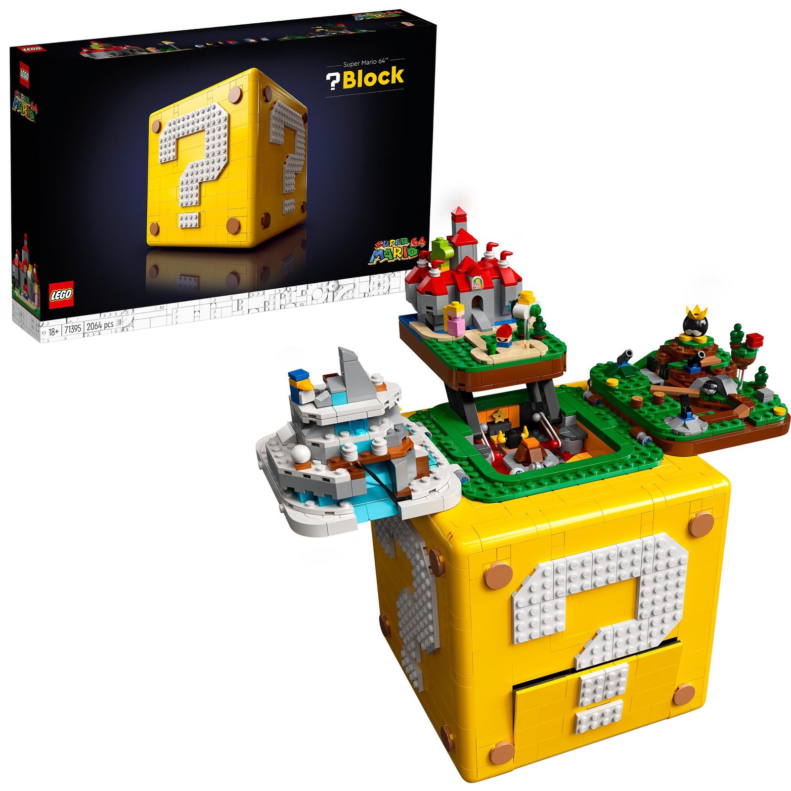 LEGO Registered  Super Mario Fragezeichen-Block aus Super Mario 64 Trademark  71395 71395 (5702016912432) LEGO konstruktors