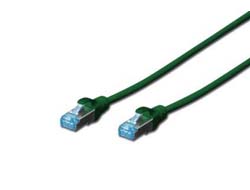 Digitus DK-1532-030/G CAT 5e SF-UTP patch cable. PVC AWG 26/7. Length 3m. green kabelis, vads