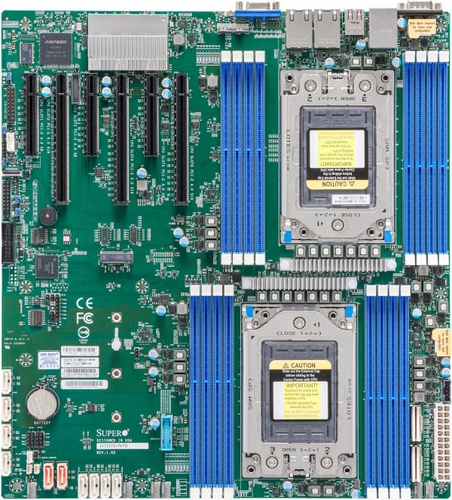 SUPERMICRO H12DSI-NT6 AMD EPYC DUAL E-ATX 2X10GB - MAX 4TB ECC RAM - M.2 pamatplate, mātesplate