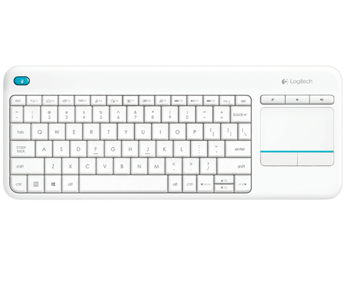 Logitech Wireless Touch Keyboard K400 Plus - Tastatur - kabellos - 2.4 GHz - Spanisch - weiß 5099206059368 atmiņas karte