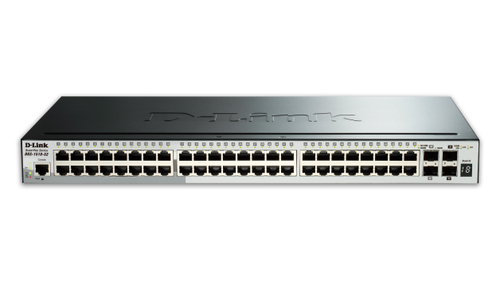 D-Link 52-Port Gigabit Stackable Smart Managed Switch including 4 10G SFP+ komutators