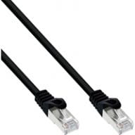 InLine Patchcord SF/UTP Cat.5e,  black 25m (72525S) tīkla kabelis