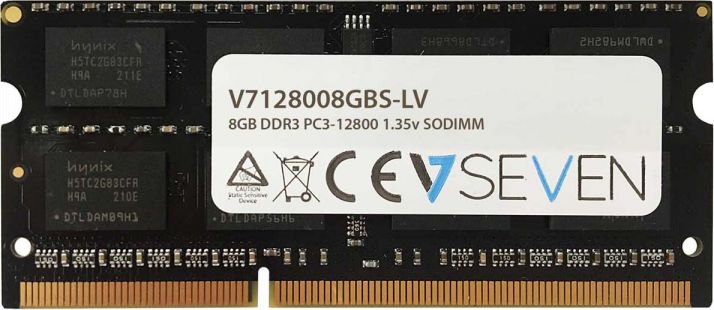 V7 - DDR3 - 8 GB - SO DIMM 204- PIN - 1600 MHz / PC3- 12800 - 1.35 V - unbuffered - not- ECC operatīvā atmiņa