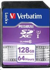 Verbatim  128 GB Premium (SDXC) Class 10 atmiņas karte