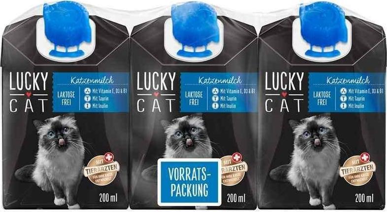 PENNY MARKT Lucky Cat mleko Dla Kotow 3x200 ml VAT013778 (27202616) kaķu barība