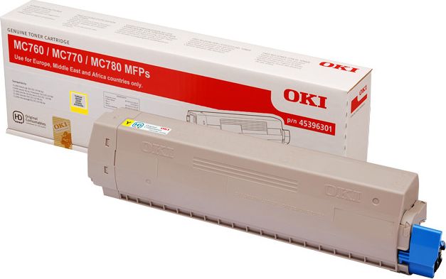 Toner OKI  MC760dn/dnfax/MC770/MC780 yellow   6000Seiten toneris