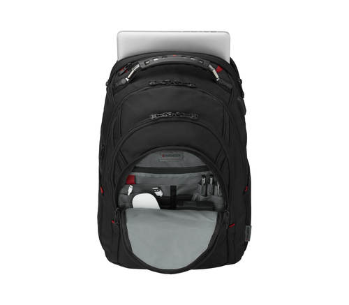 Wenger Ibex Ballistic Deluxe Notebook Backpack 16  black portatīvo datoru soma, apvalks