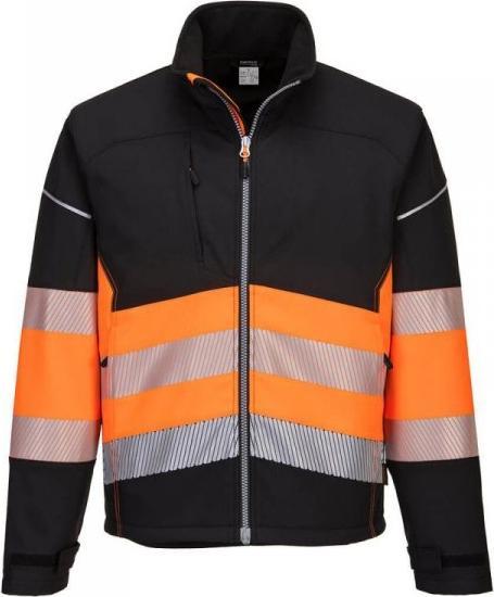 Portwest KURTKA OSTRZEGAWCZA SOFTSHELL PW375BKO ROZMIAR S KUR 375O S (5036108351374)