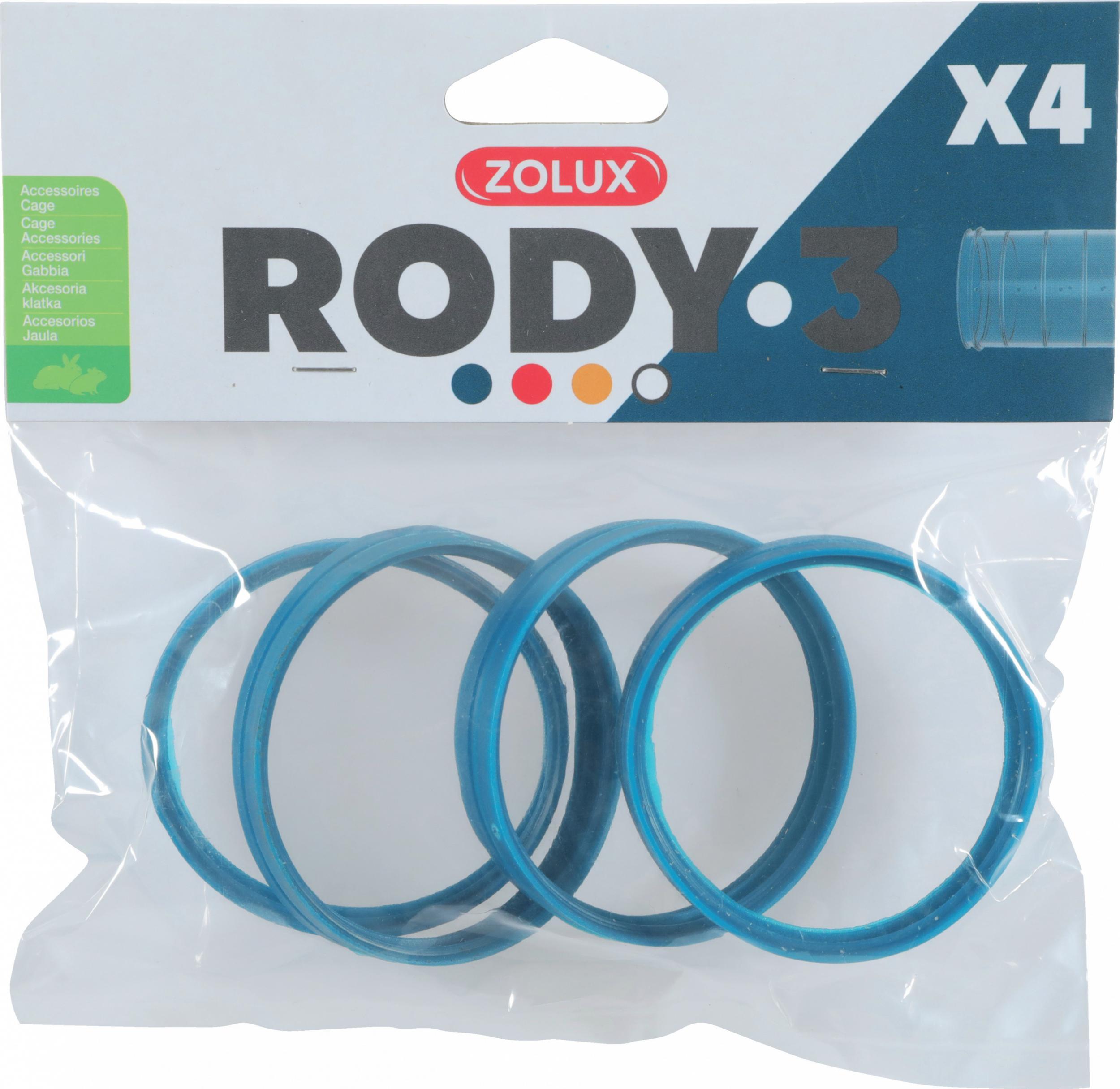 Zolux ZOLUX Zlaczka RODY3 4 szt. kol. niebieski VAT015012 (3336022060331) grauzējiem