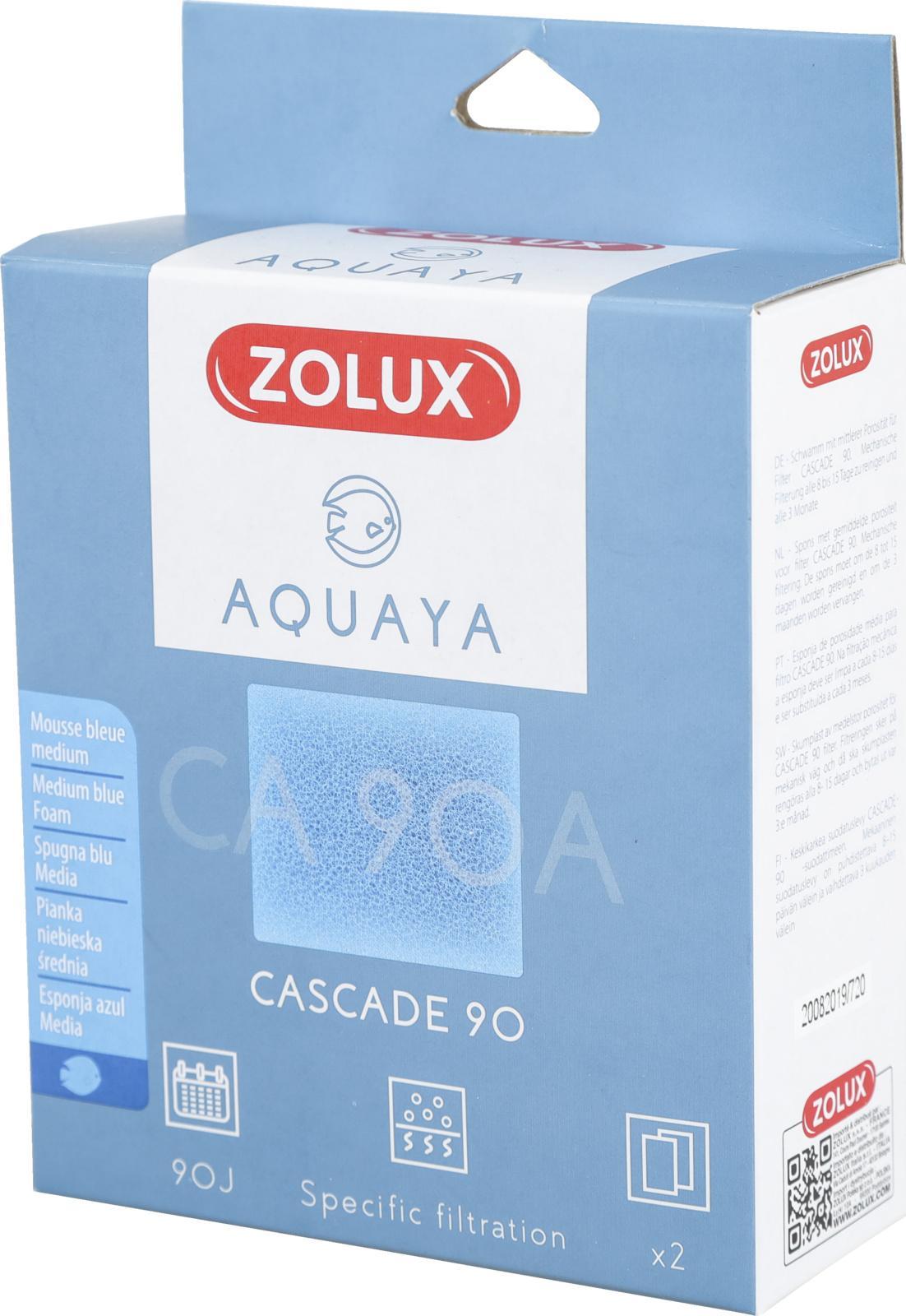 Zolux ZOLUX AQUAYA Wklad gabka Cascade 90 7544719 (3336023302058) akvārija filtrs