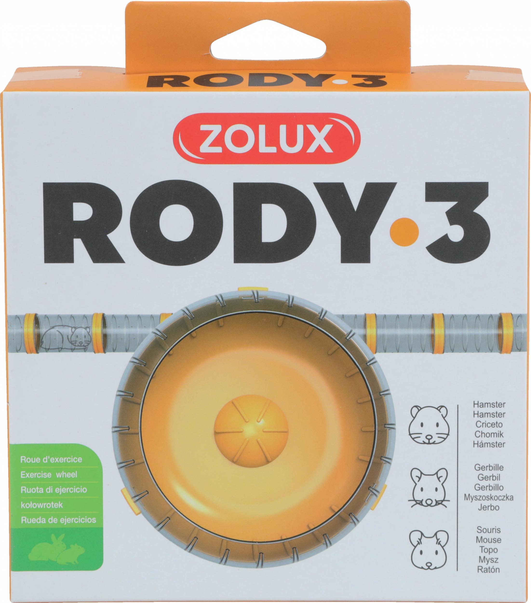 Zolux ZOLUX Kolowrotek RODY3 kol. zolty 206036 (3336022060362) grauzējiem