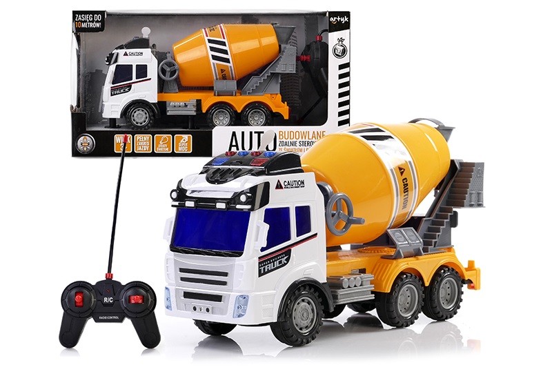 Auto Construction Vehicle Remote Controlled Concrete Mixer Rotaļu auto un modeļi