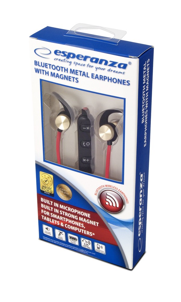 ESPERANZA EH186L - MAGNETIC BLUETOOTH METAL EAPRHONES