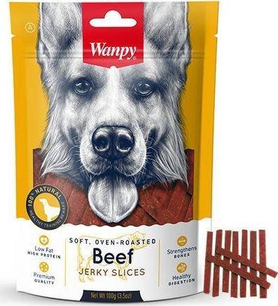 Wanpy Wanpy Pies 100g Beef Jerky Slices Paseczki Z Wolowiny WAN-SLICES-BEEF-100 (6927749830153)