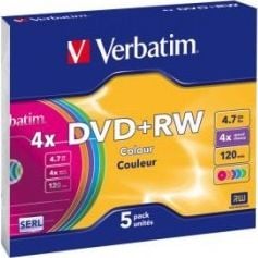 Verbatim DVD+RW/5/Slim 4.7GB 4x 43297 matricas