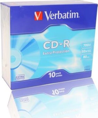 Verbatim CD-R/10/Slim 700MB 48x Extra Protection 43415 matricas