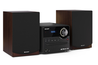 Sharp Hi-Fi Micro System XL-B517D(BR) 45 W, Wireless connection, Brown, AUX in, CD player, Bluetooth radio, radiopulksteņi