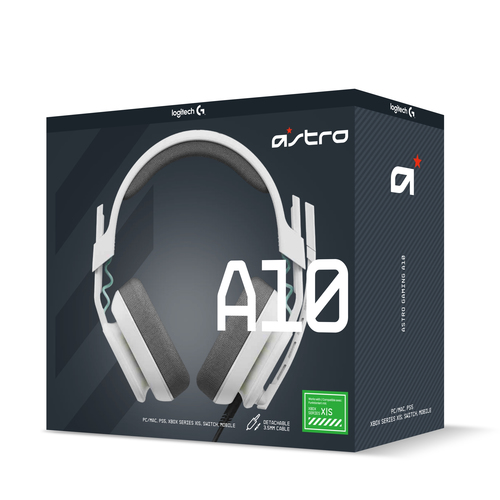 ASTRO Gaming A10 Gen. 2, gaming headset (white/red, 3.5 mm jack) austiņas