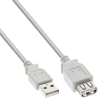 34650X USB Kabel 0,5 m 2.0 USB A Beige, Grau (34650X) adapteris