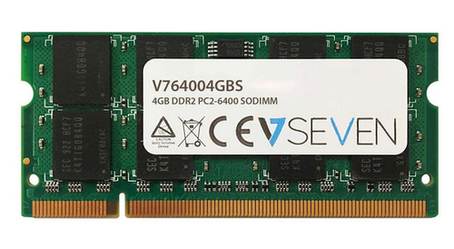 Atmiņa do laptopa V7 DDR2 SODIMM 4GB 800MHZ CL6 (V764004GBS) operatīvā atmiņa