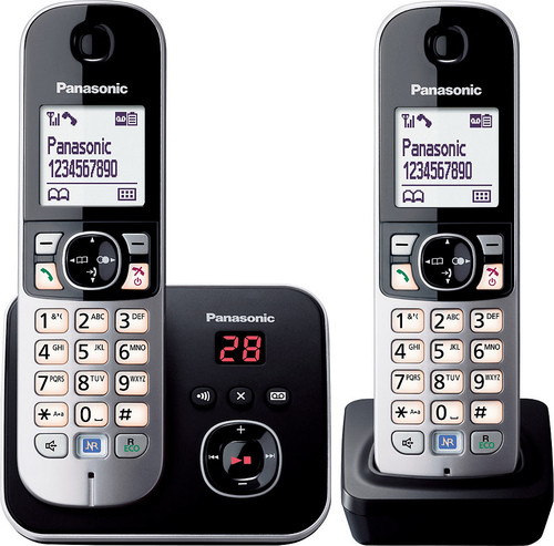 Panasonic KX-TG6822GB Duo Schnurlostelefon with AB + 2. Mobilteil telefons