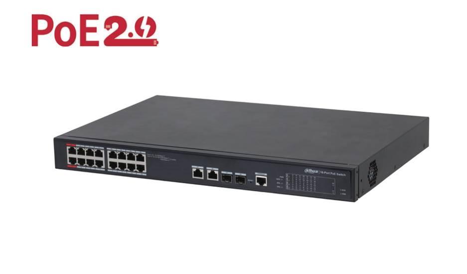 Switch|DAHUA|Type L2|Desktop/pedestal|90 Watts|PFS4218-16ET-240-V3 komutators