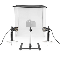 Nedis SKT012WT-LED Fotostudijas komplekts | 40 x 40 cm | 6500 K | Saliekams foto, video aksesuāri