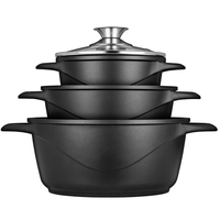 Smile MGK-18 soup pot Black Aluminium Pannas un katli