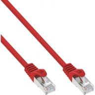 InLine Patchcord F/UTP,  Cat.5e,  Red 5m (71505R) tīkla kabelis