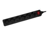 InLine - Socket strip - 6 output plugs - 3 m (16463T) nepārtrauktas barošanas avots UPS