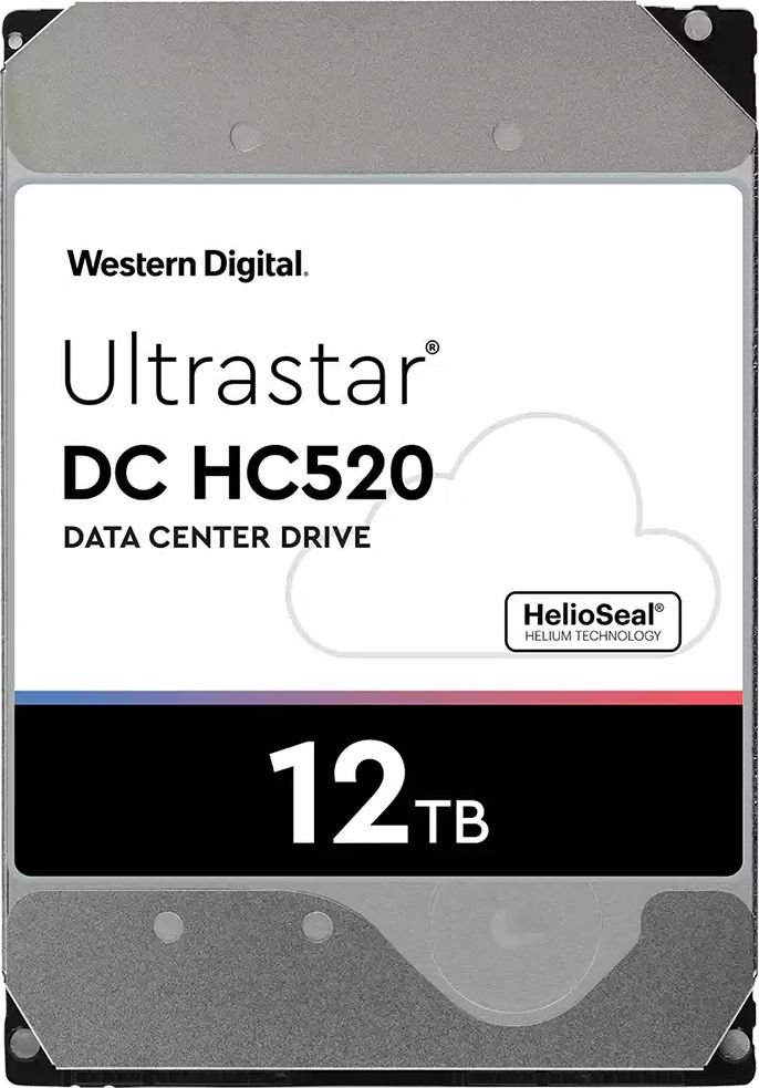 Drive HDD HGST Western Digital Ultrastar He12 HUH721212ALN604 (12 TB; 3.5 Inch; SATA III) cietais disks