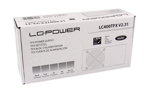 LC-POWER PSU 350W   LC400TFX V2.31 85+ Barošanas bloks, PSU