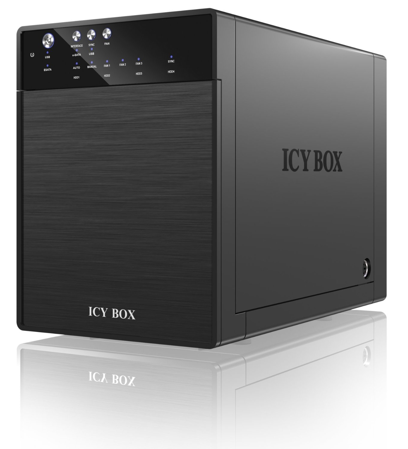 ICY BOX IB-3640SU3 black 4x3.5 inch 20640 (4250078186328) cietā diska korpuss