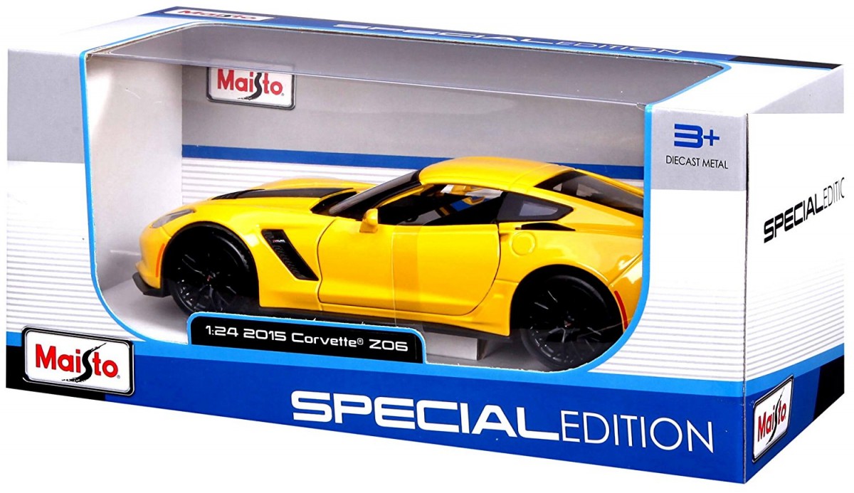 MAISTO Metal model Corvette Z06 1/24 yellow Rotaļu auto un modeļi