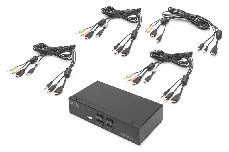 KVM switch - 4 ports DS-12880 KVM komutators