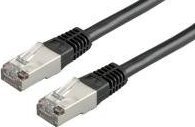 Roline ROLINE FTP- Patch Cable konf. Kat. 5e, black 0,5m (21.15.0185) JAB-201046 (7611990134410) tīkla kabelis