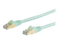 6ASPAT5MAQ Patchkabel CAT6a (5 m, turkis, RJ45-Snagless-Steckverbinder, CAT6a... adapteris