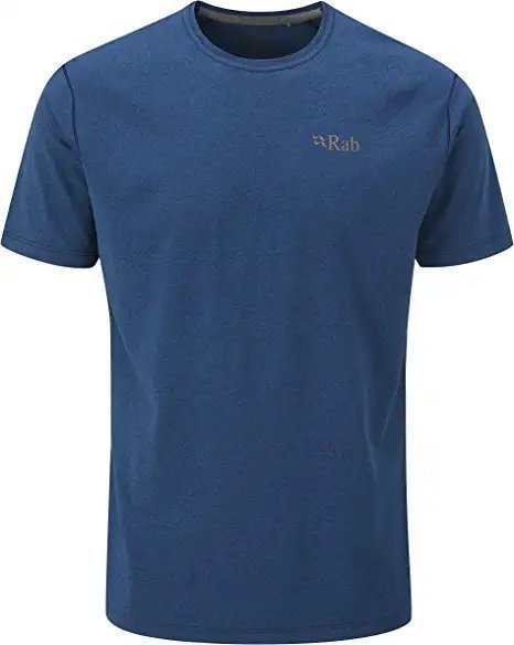 Rab Koszulka meska Mantle Tee Nightfall Blue Marl r. S (QBL-11) 10991228 (821468959033)